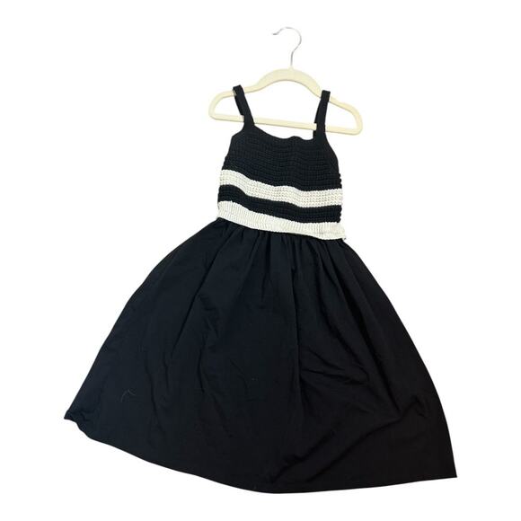 Zara Girls Crochet Combination Dress Size 8 100% Cotton - Picture 6 of 8